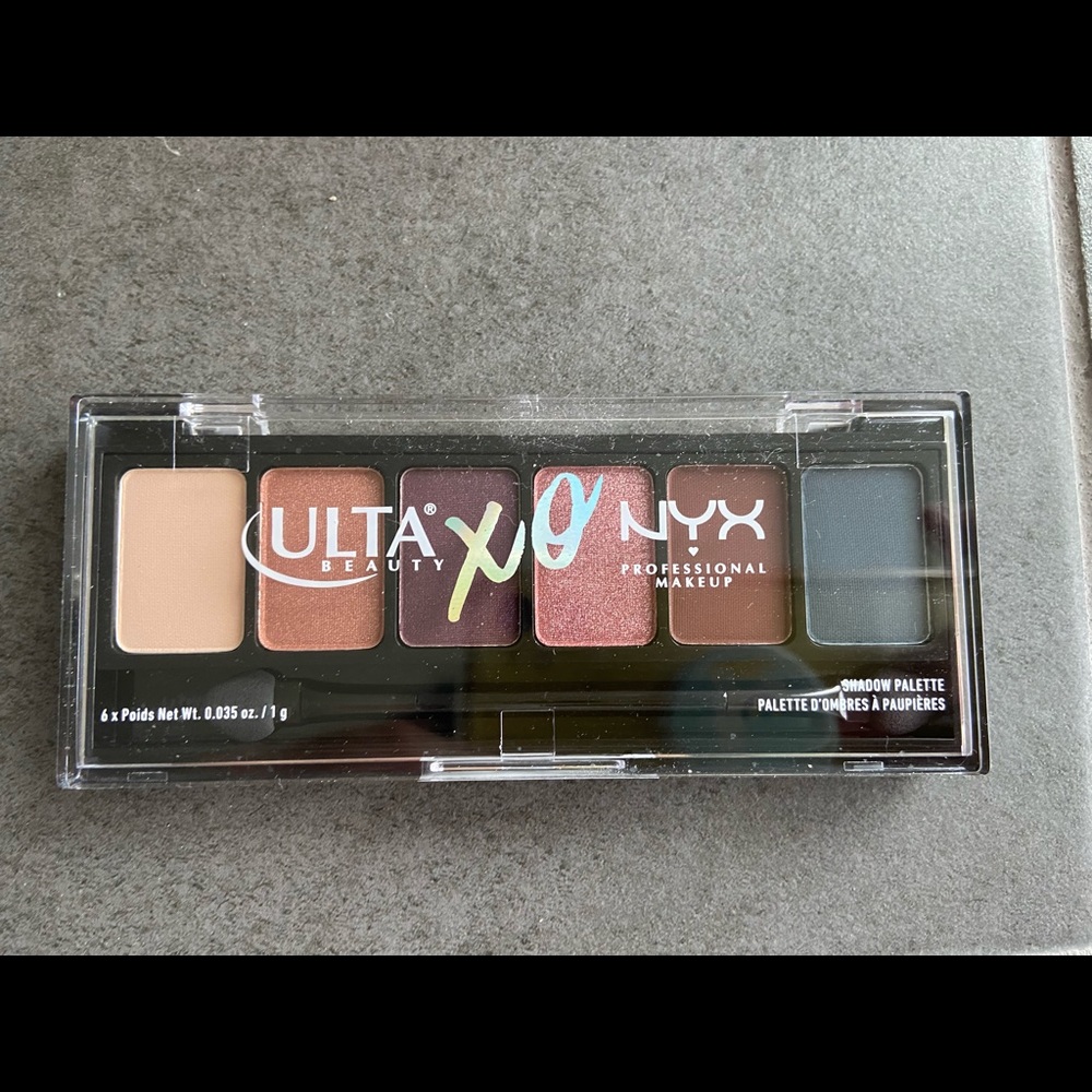 ULTA Beauty XO Nyx 6 Eyeshadow Palette Uxonxsp01